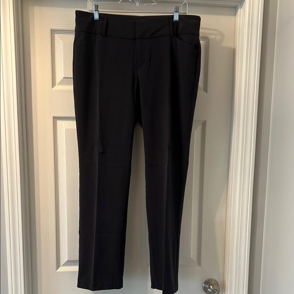 AB Studio Classic Black Straight Leg Women's Pants